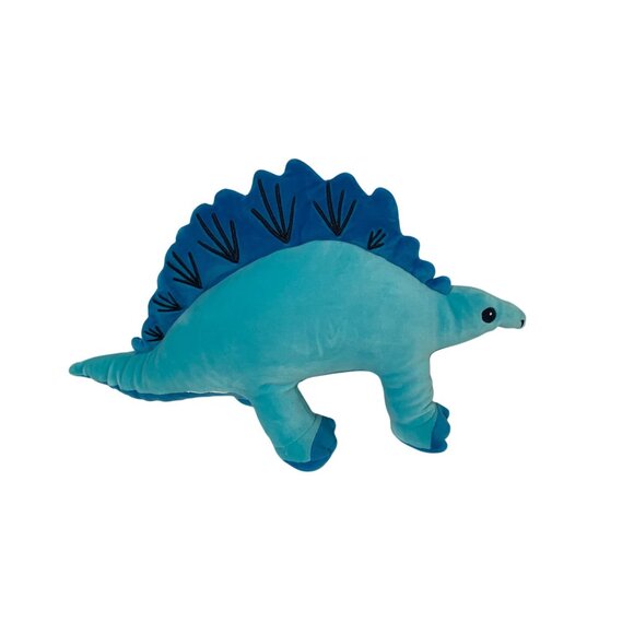 Olivia & Finn Blue Plush Stegasaurus Stuffed Animal Doll Toy 19 in Length - Picture 2 of 4